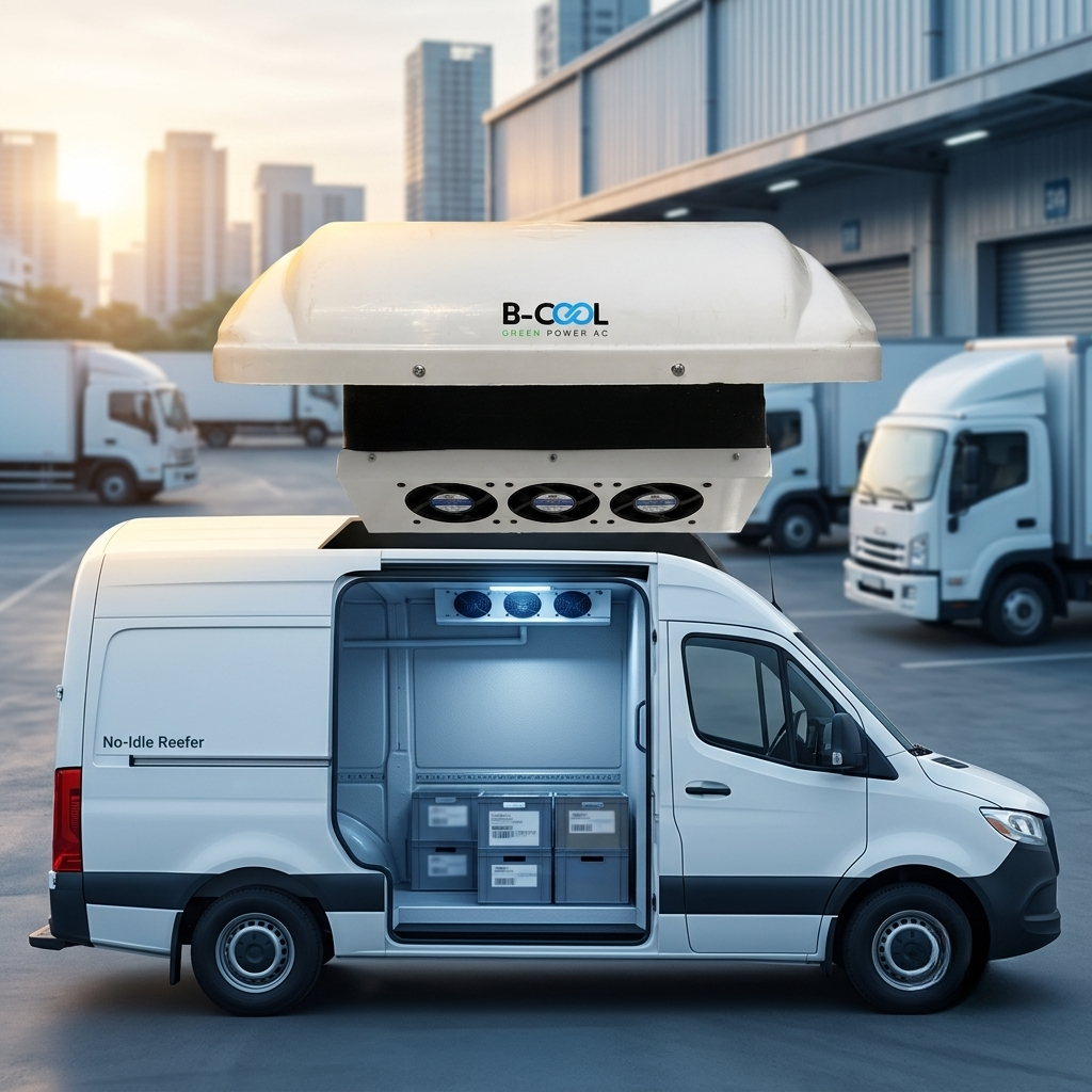 b-cool rf unit on a van